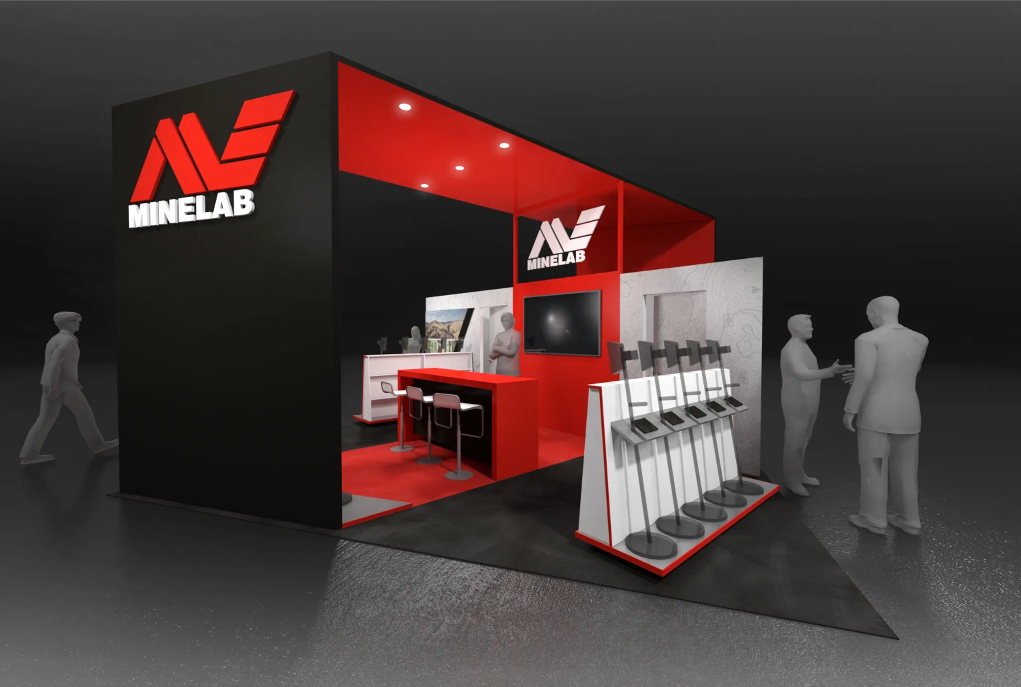 20x20 Island booth design by Condit Exhibits